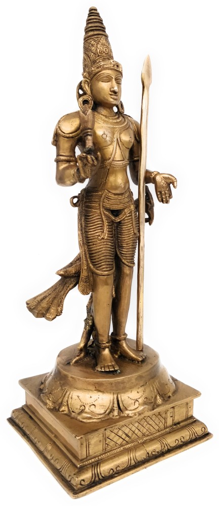 Brass Murugan Valli Deivanai Statue Buy Now 5.5