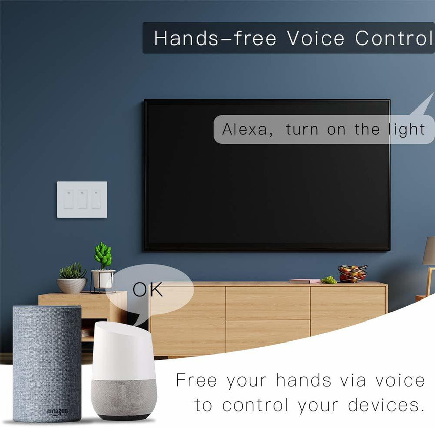 3 gang smart light switch google home hot sale