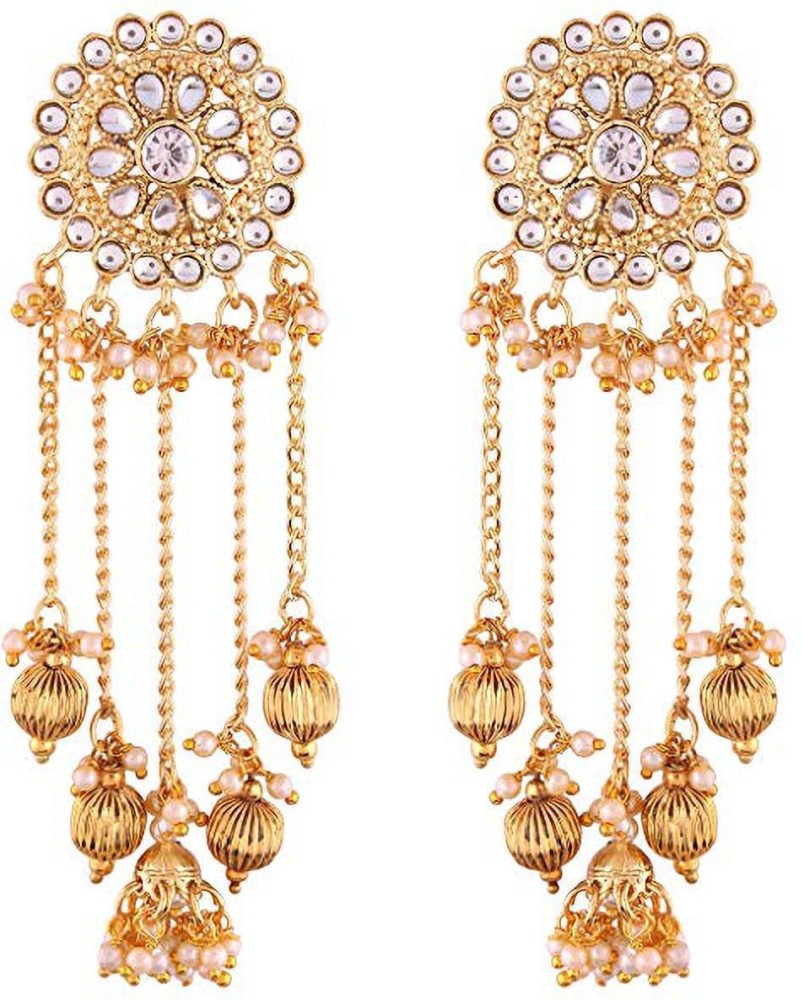 Buy online Gold Plated Devsena Bahubali Earrings For Women from fashion  jewellery for Women by Aadiyatri for 719 at 58 off  2023 Limeroadcom