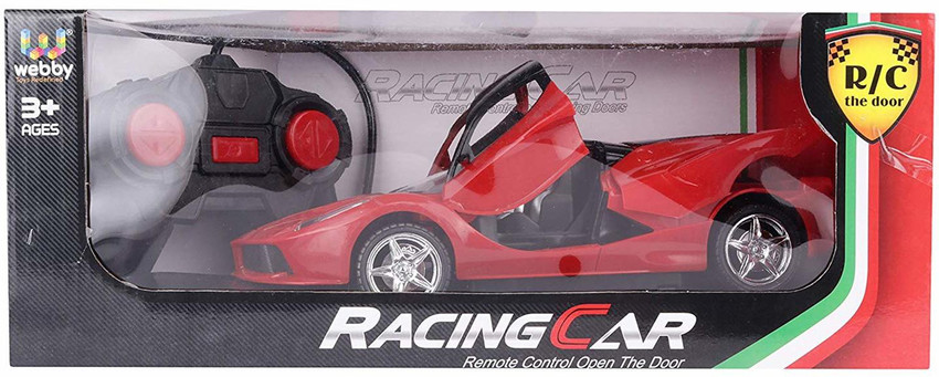 Webby remote controlled super car with opening doors red cheap