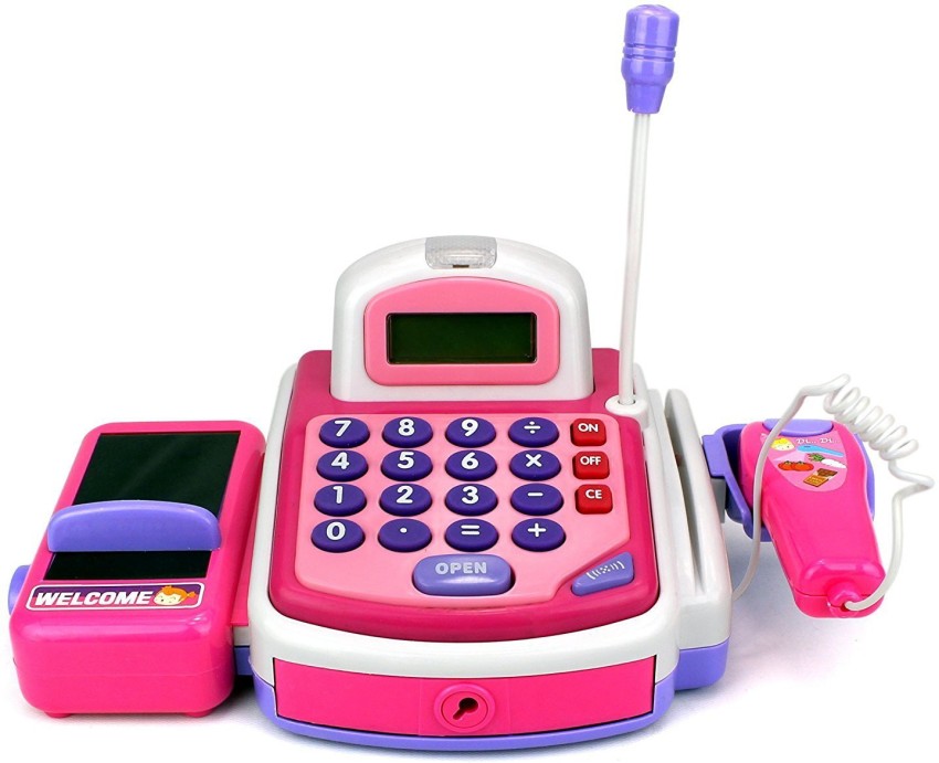 Pretend play electronic store cash register