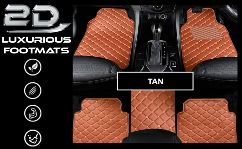 Buy Autofurnish Brown Faux Leather Car Foot Mats For Maruti Suzuki