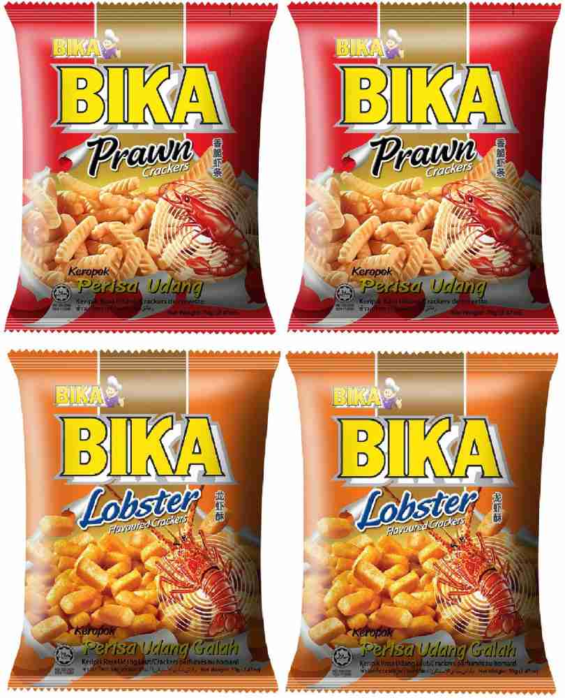 BIKA Lobster and Prawn Cracker Chips Combo, 70gms Each Crackers Price in  India - Buy BIKA Lobster and Prawn Cracker Chips Combo, 70gms Each Crackers  online at