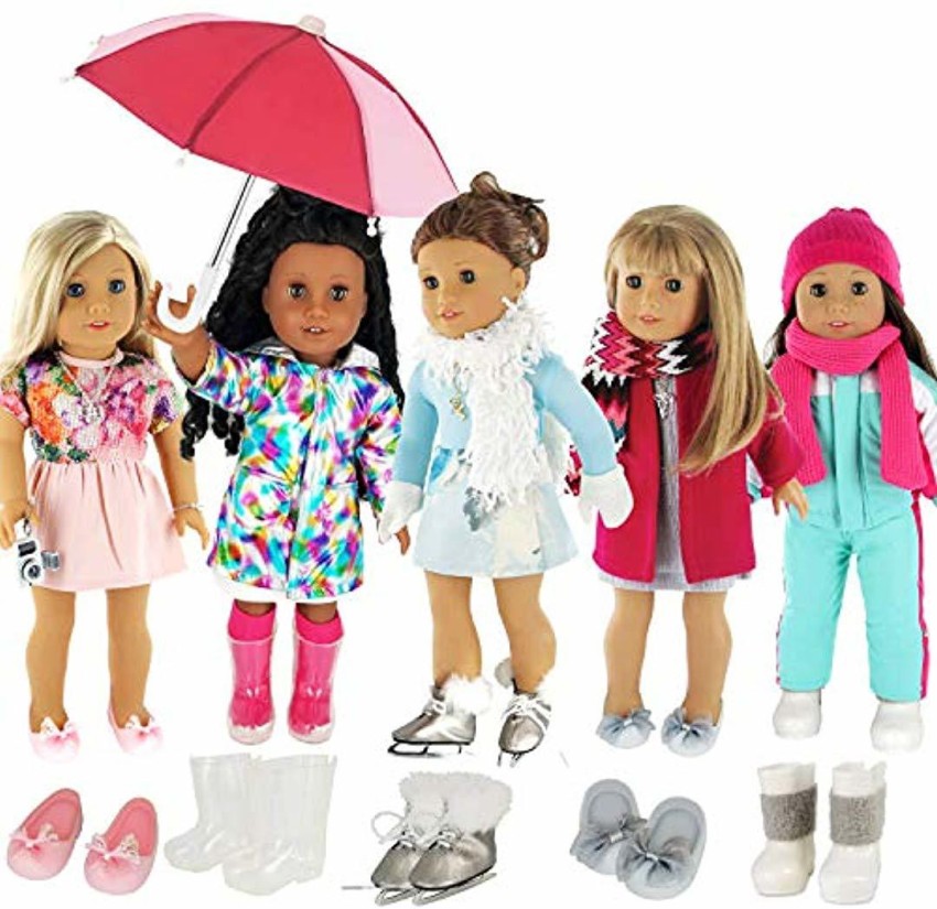 PZAS Toys 18 Inch Doll Underwear- 5 Piece Doll Underwear Set Fits American  Girl Doll and Similar 