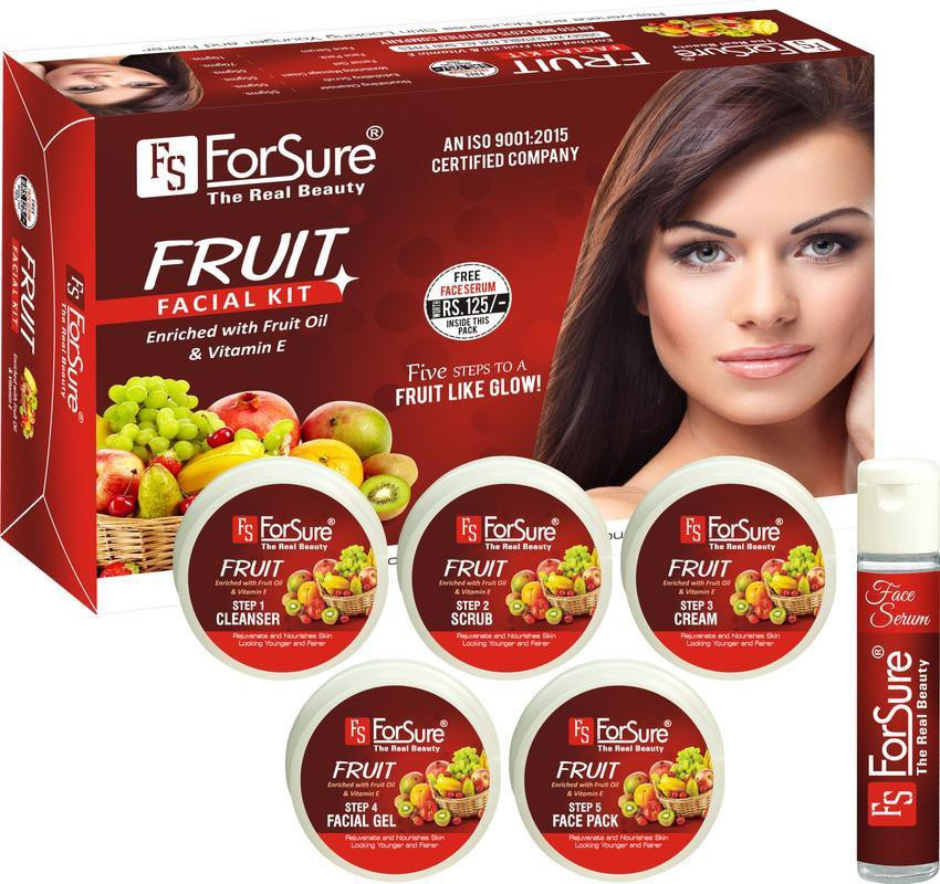 ForSure Fruit Facial Kit For Healthy Skin Oily Skin Dry Skin
