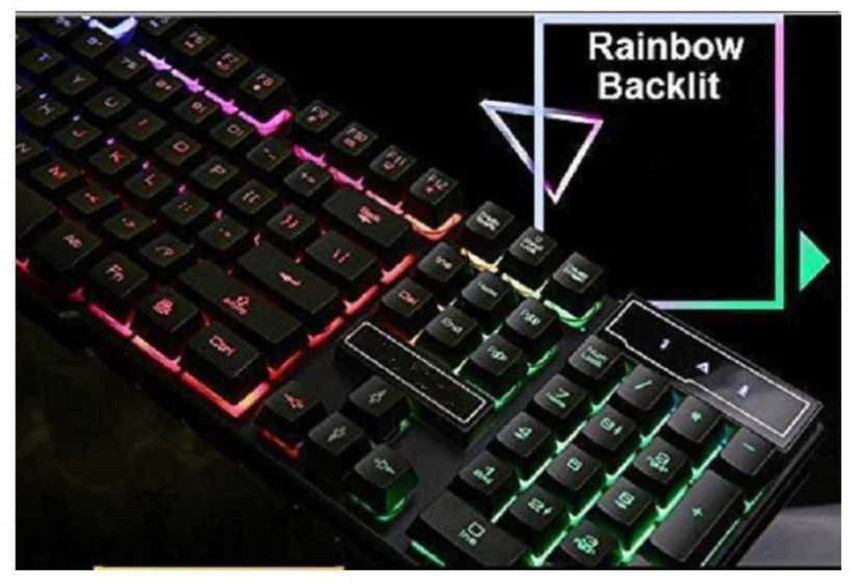 RPM Euro Games Gaming Keyboard With Semi-Mechanical Keys, RGB Backlit