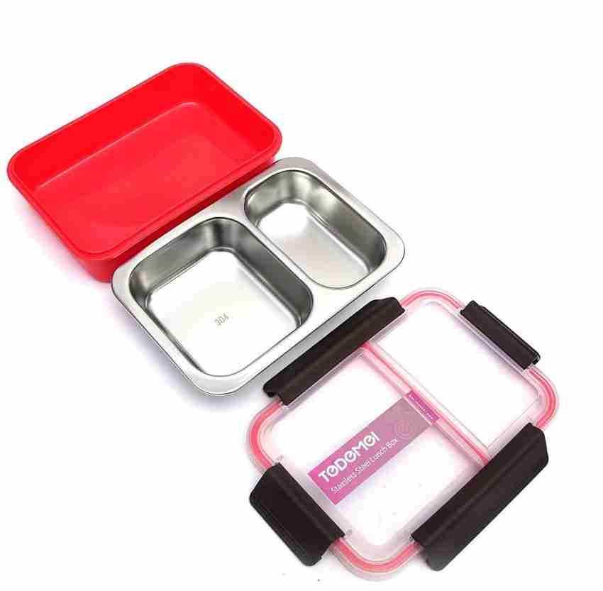 Topware Stainless Steel Executive Maxfresh Lunchbox- 3 Smart Lock Container