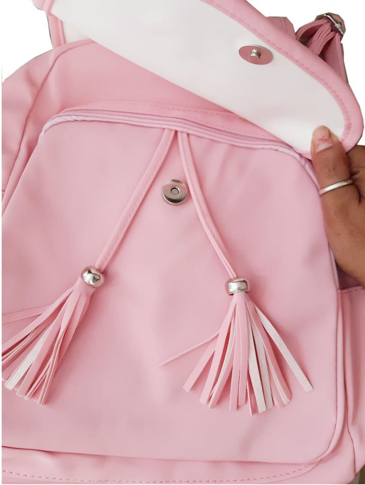 Pink colour deals college bags