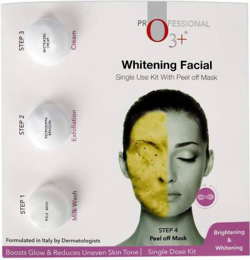 o3 plus Brightening Whitening Facial Single Use Kit Peel Off