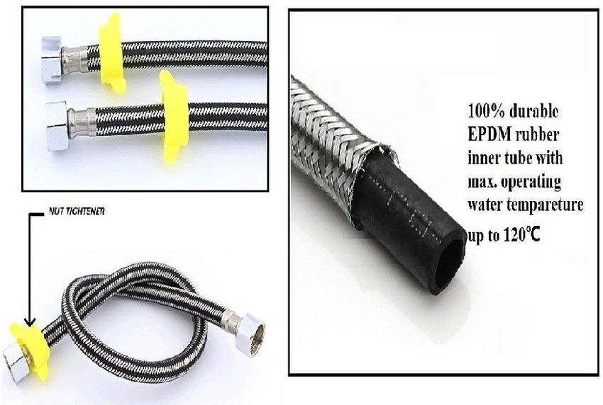SWASTIK Geyser Connection Pipe Heavy Duty Hose Pipe 24inch(2Feet) Pack Of 2 Hose  Pipe Price in India - Buy SWASTIK Geyser Connection Pipe Heavy Duty Hose  Pipe 24inch(2Feet) Pack Of 2 Hose