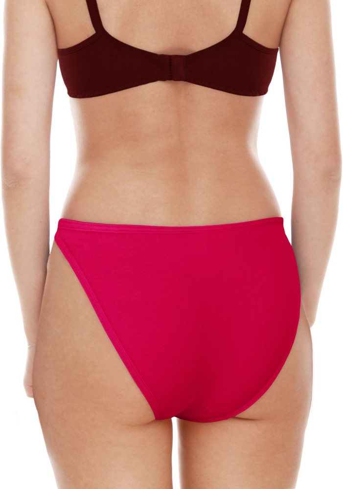 Madam Women Bikini Pink Panty - Buy Madam Women Bikini Pink Panty Online at  Best Prices in India