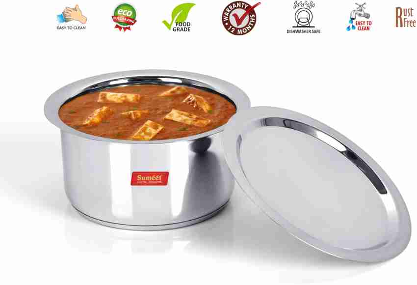 sumeet stainless steel induction bottom