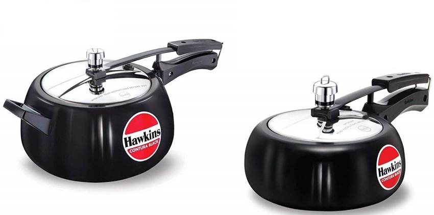 Hawkins 1.5 Litre Instaa Pressure Cooker, Induction Inner Lid Cooker, Black  (IIH15) 