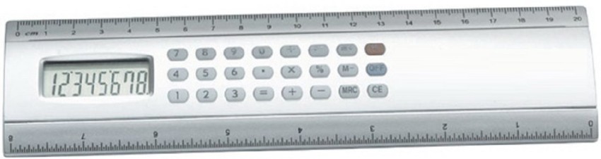 Quinergys ® Transparent Plastic Ruler Calculator Ruler - Digital  Calculator Ruler