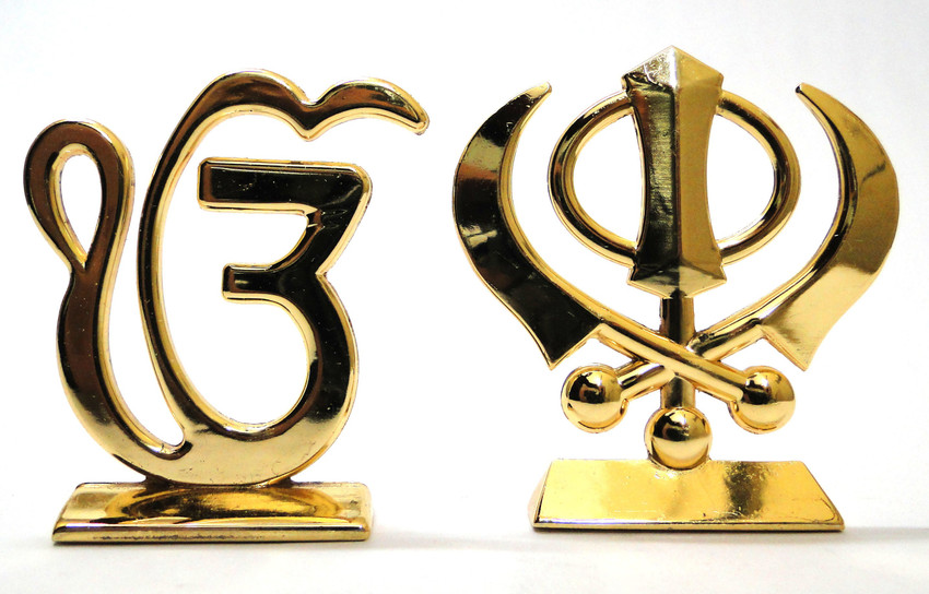 Sikh Symbol Ik Onkar Silver Metal Ik Onkar Symbol Sikh Symbol Ik Onkar Silver Metal Ik Onkar Symbol