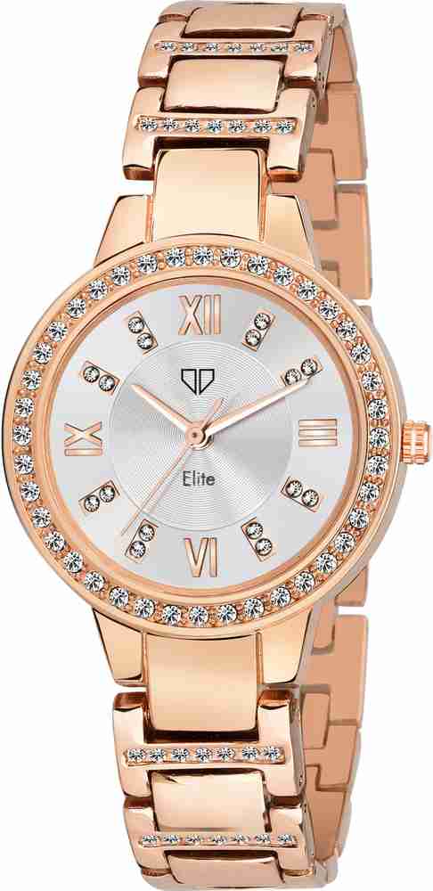 Elite watches rose gold best sale