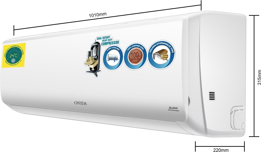 onida 1.5 ton dual inverter ac