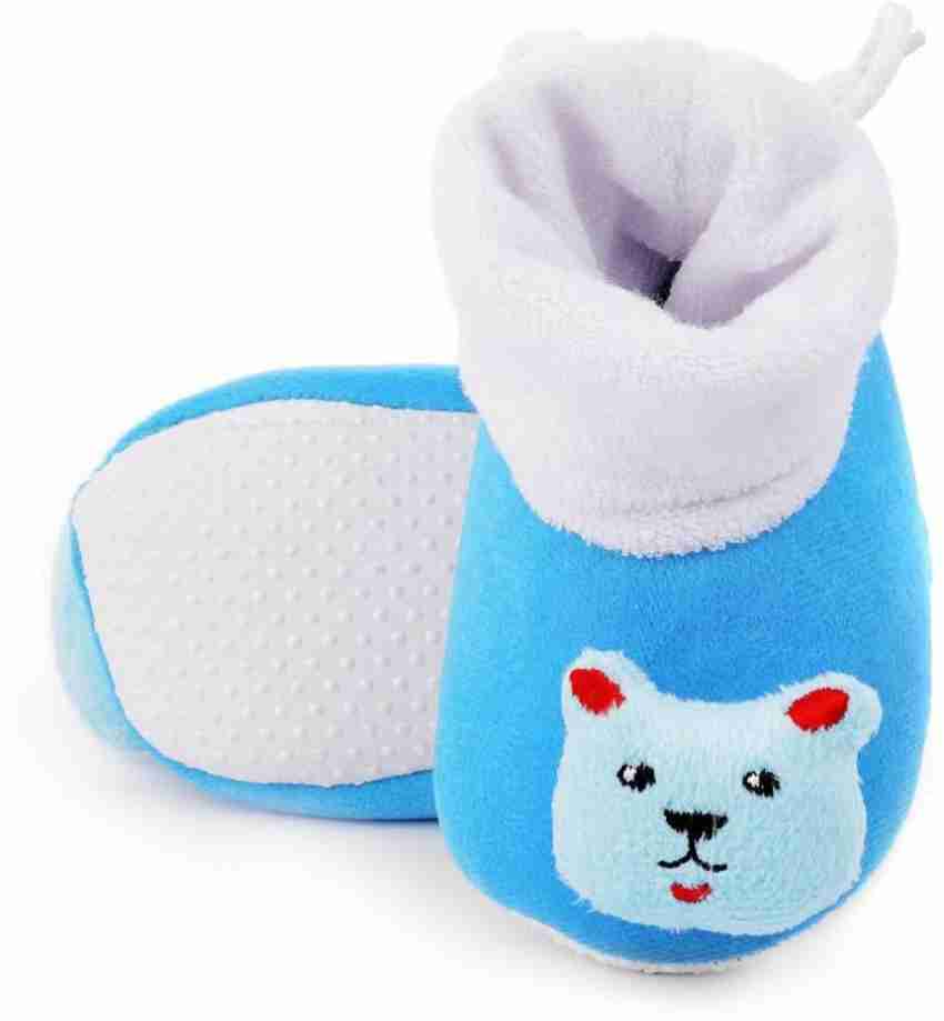 Basics21 Baby Girls And Baby Boys Soft Base Booties/ Shoes -100% mercerised  cotton-(3 -12 Month) Booties Price in India - Buy Basics21 Baby Girls And Baby  Boys Soft Base Booties/ Shoes -100%