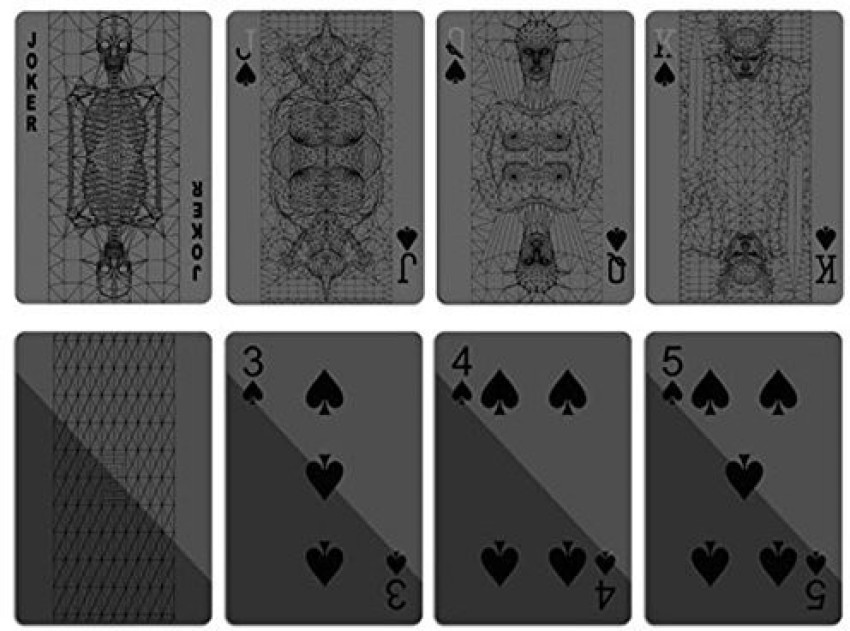 Monochromatic Black Playing Cards