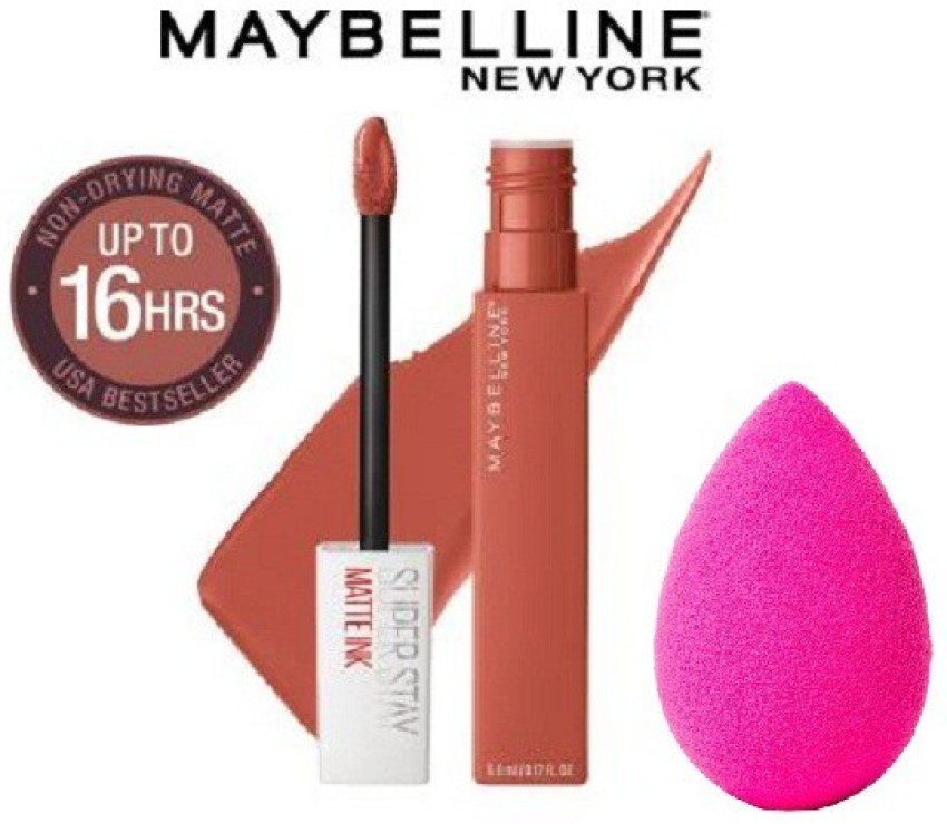 MAYBELLINE NEW YORK Super Stay Matte Ink Liquid Lipstick (70-Amazonian,  5ml) with Beauty Blender Price in India - Buy MAYBELLINE NEW YORK Super  Stay Matte Ink Liquid Lipstick (70-Amazonian, 5ml) with Beauty | Lippenstifte