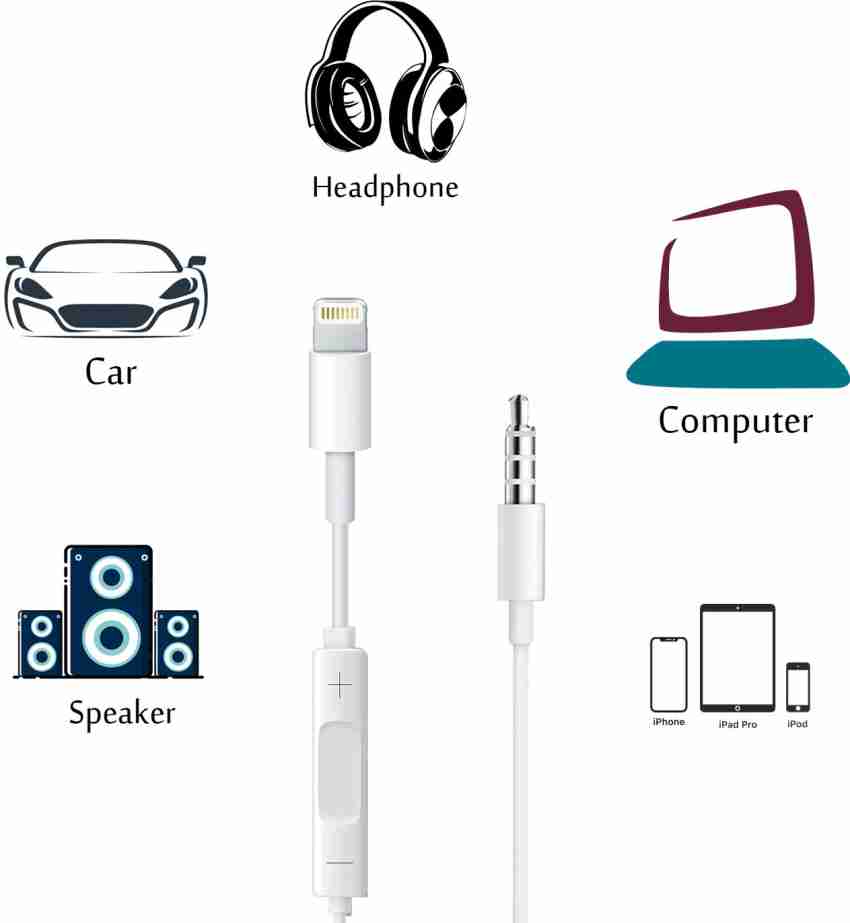 Apple Lightning to 3.5mm Audio Cable - 1.2m - White