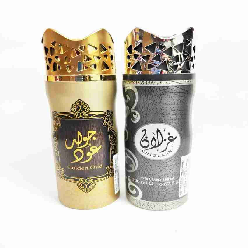 ASDAAF GOLDEN OUD AND GHEZLAAN Perfume Body Spray For Men