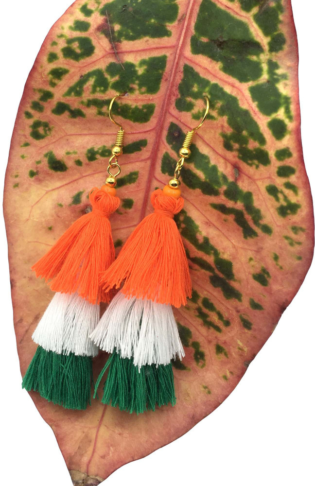 Silk thread earrings new designs deals 2020