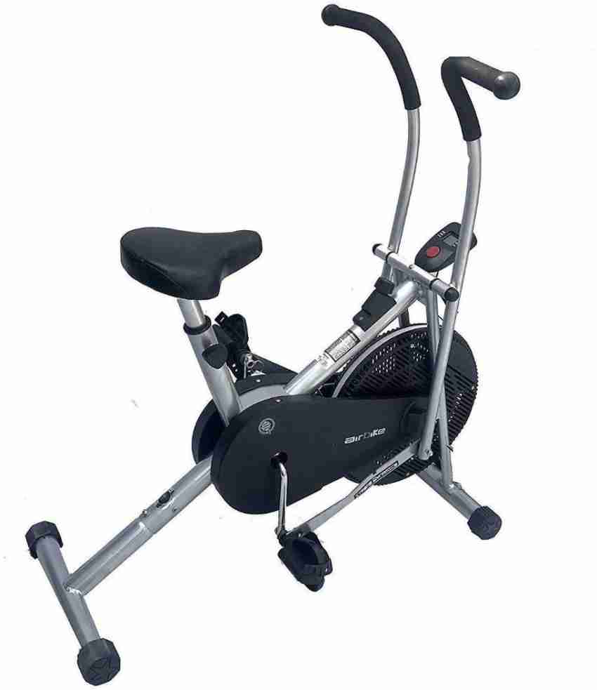 Exercise bike with online moving handles