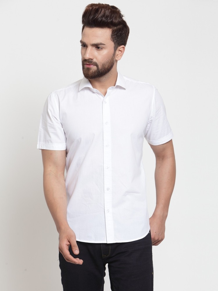 Buy online White Solid Casual Shirt from shirts for Men by Purple State for  ₹699 at 65% off