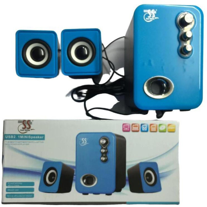 Buy Sun Shine Digitech USB 2.1 Mini Speaker Q2100 Blue 2 W