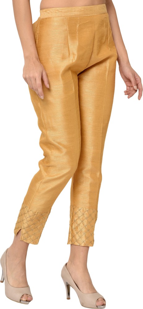 fcityin  F For Fashion Latest Designer Party Wear Women Silk Pant With  Lining