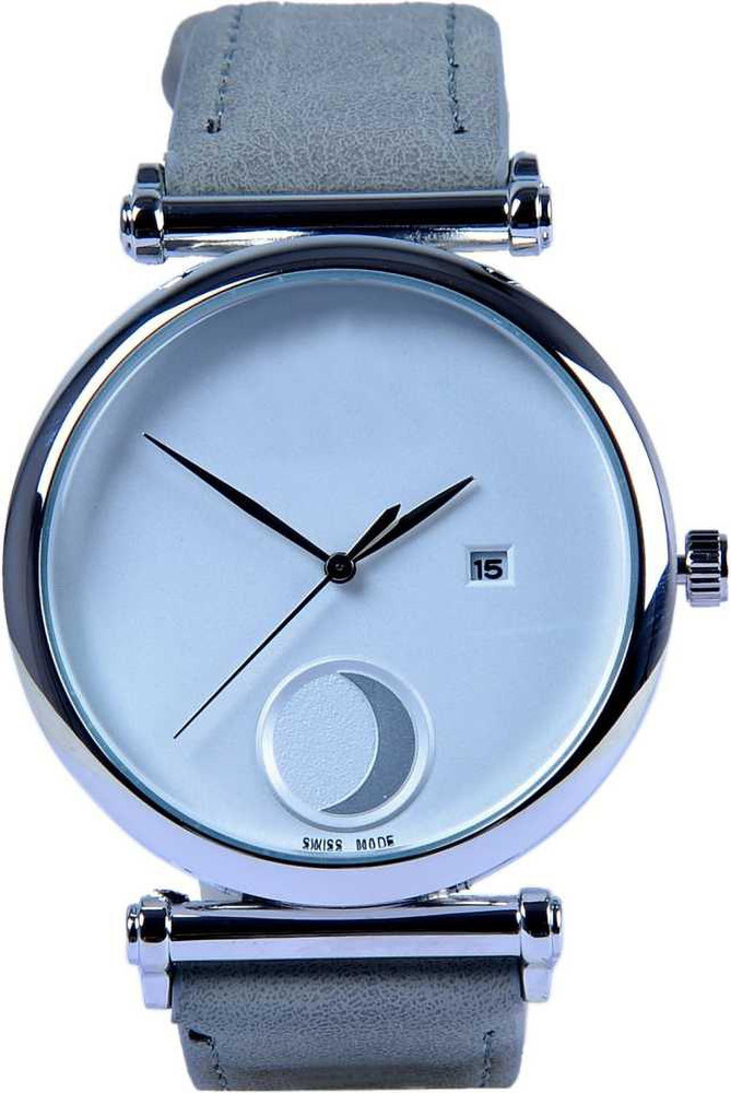 Grey belt white dial online dashing watch