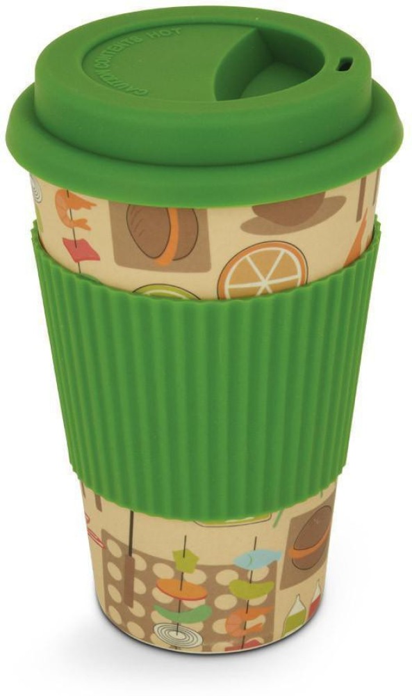 400ml Eco-Friendly Bamboo Fiber Coffee Mug Travel Mug With Lid