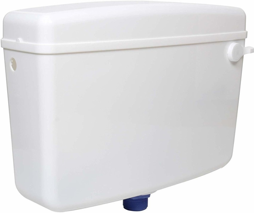 SWASTIK Toilet Flush Tank Slimline Standard Single Flush Cistern  (Polypropylene, White) Single Flush Tank Flushing Cistern 10 Liters  Capacity Pack of