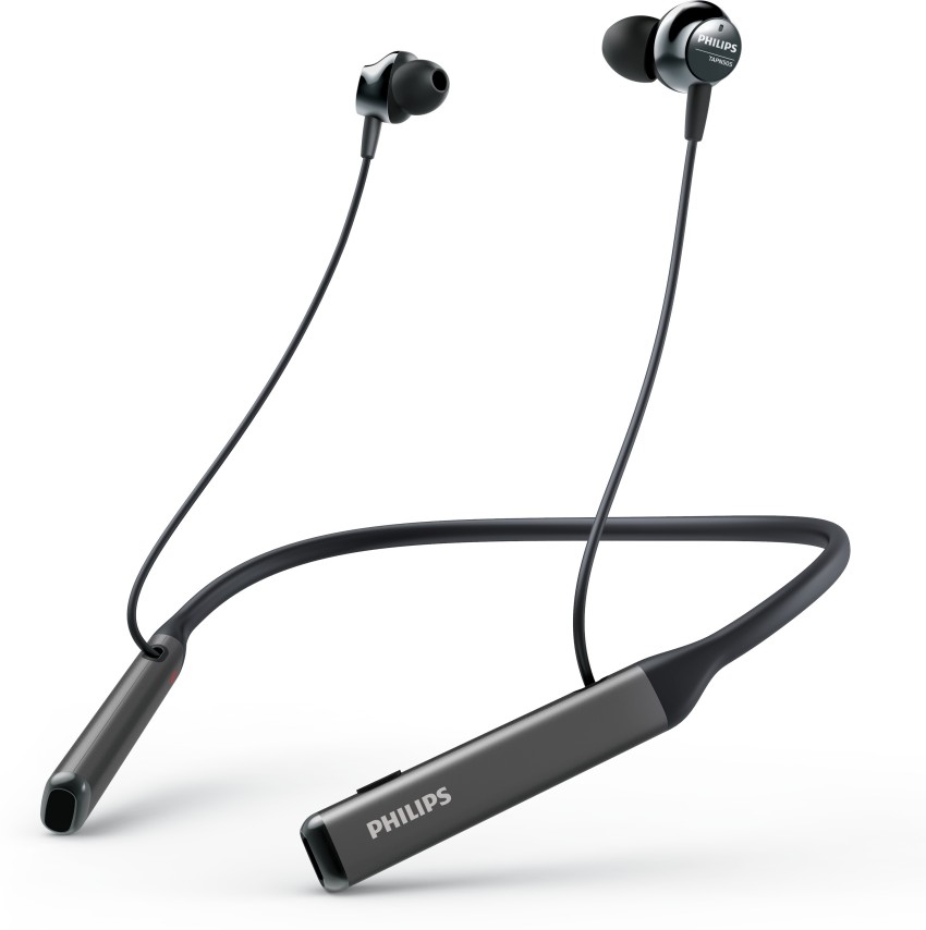 PHILIPS TAPN505 Neckband Earphones with Active Noise Cancellation Hi Res Audio Bluetooth Headset