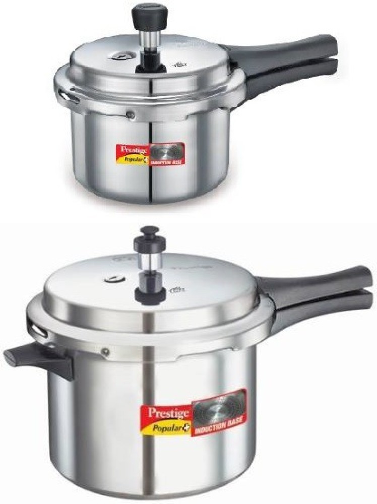 Prestige Popular 1.5 Litre 5 Litre Pressure Cooker Combo Set 1.5