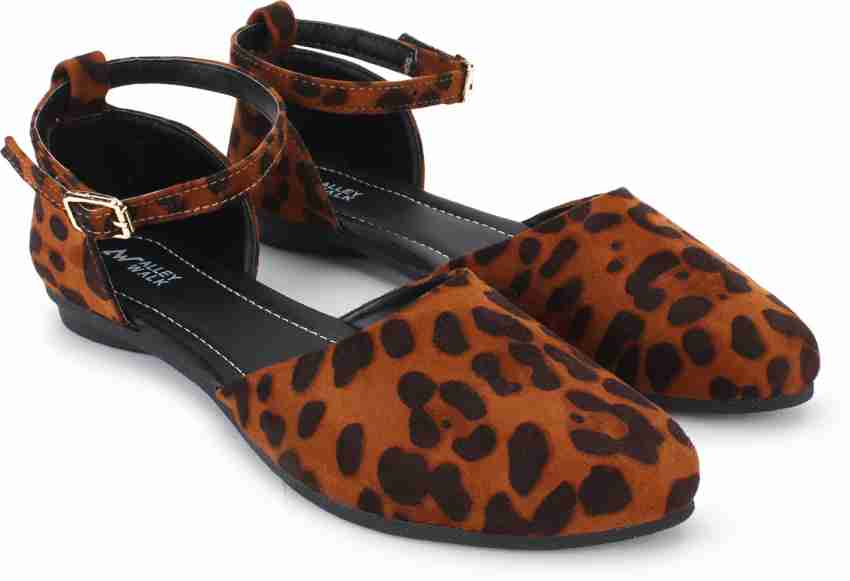 Leopard flats clearance ankle strap