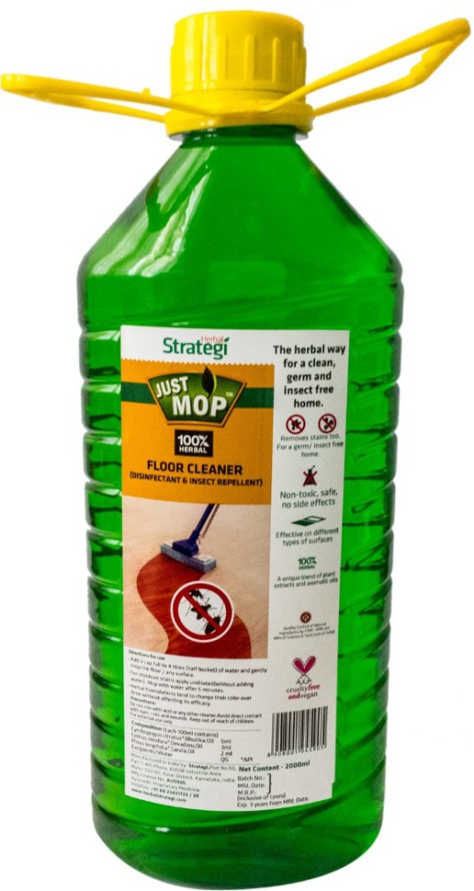 HERBAL STRATEGI Floor & Toilet Cleaner Liquid Inscet Repellent Baby Safe  Organic Lemon Price in India - Buy HERBAL STRATEGI Floor & Toilet Cleaner  Liquid Inscet Repellent Baby Safe Organic Lemon online at