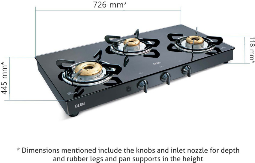 Glen gas stove store 3 burner price