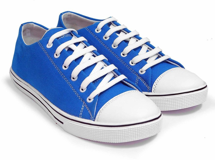 Canvas shoes shop blue colour