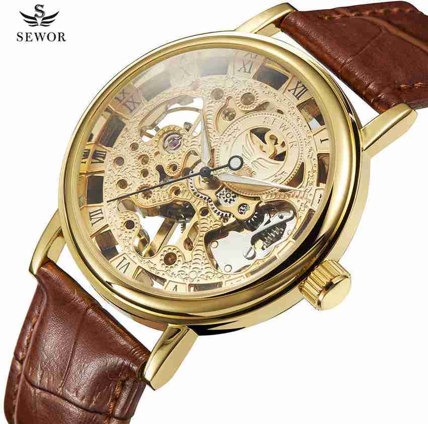 SEWOR Sewor Genuine Leather Transparent Mechanical Skeleton Hand