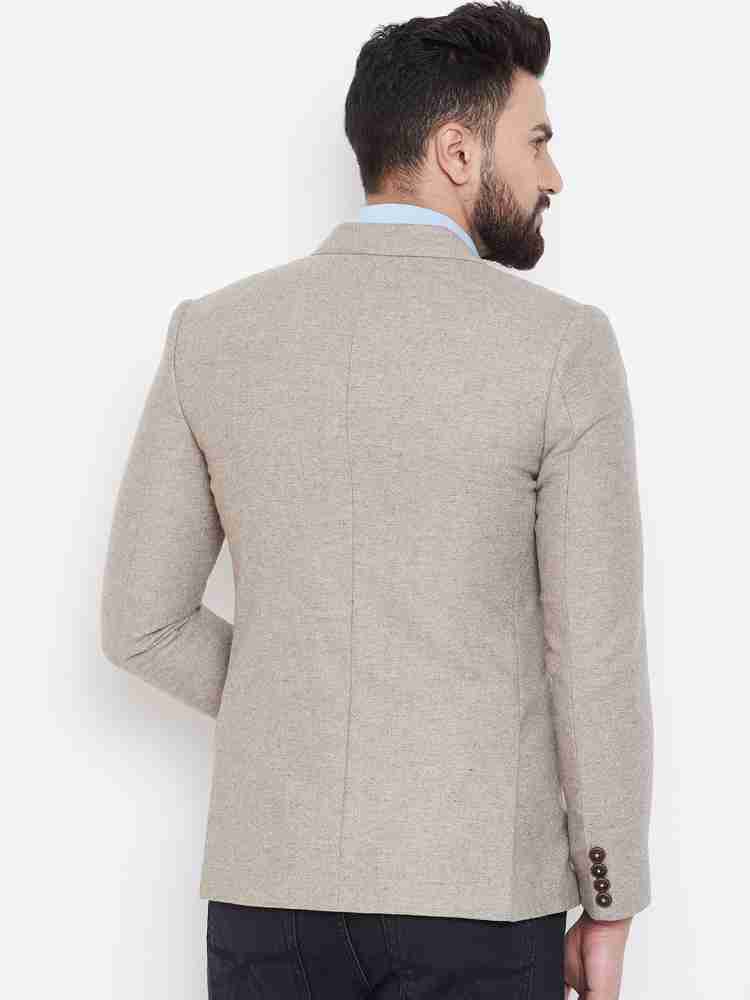 SPIRIT Coats And Blazers : Buy SPIRIT Mens Grey Self Design Single