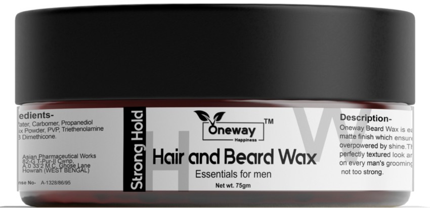 Oneway Happiness Spider Hair Wax 75Gm, For Hair,Beard, Packaging