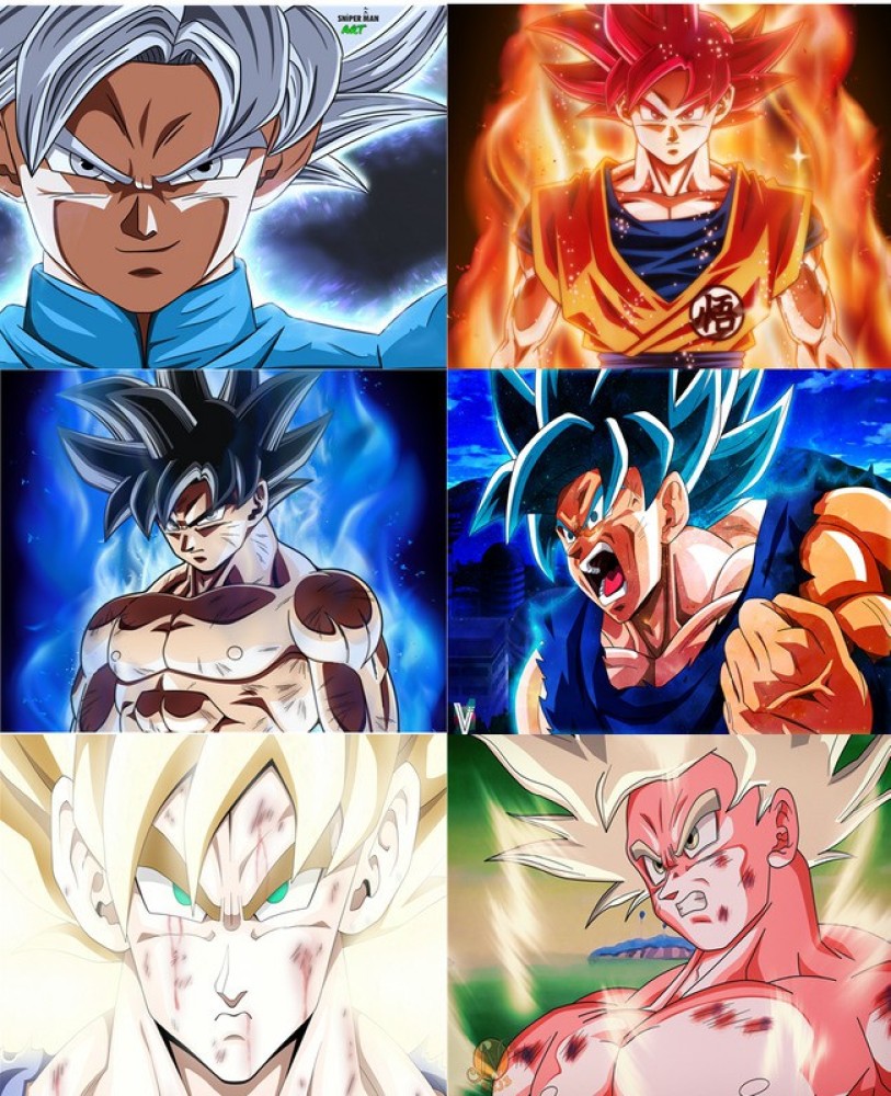 Dragon Ball Z SSJ Vegeta Collage 18in x 12in Free Shipping