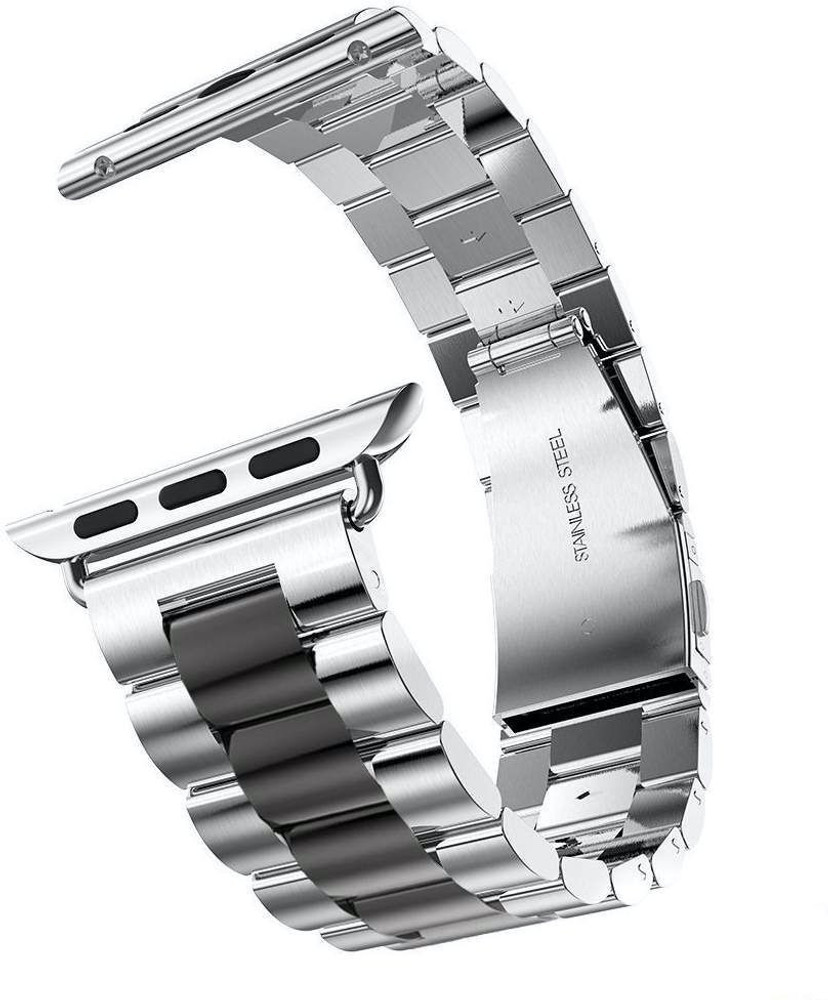 TECLUSIVE Dual Color Stainless Steel Metal Chain Strap 42mm 44mm
