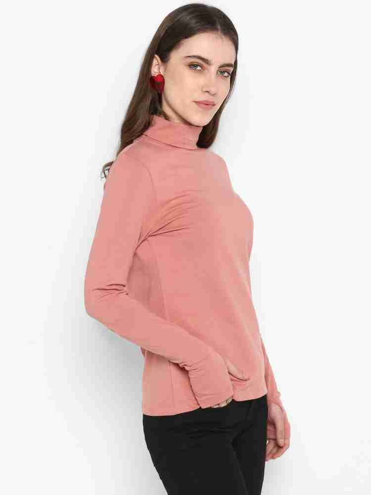Pink hotsell turtleneck shirt