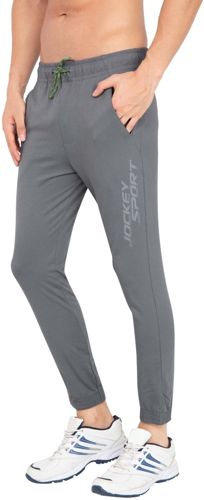 JOCKEY Solid Printed Men Grey Track Pants Buy JOCKEY Solid