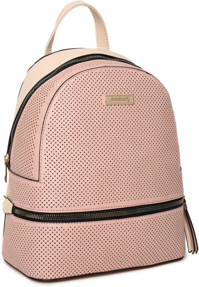 Dressberry Women Solid Backpack 23 L Backpack Brown - Price in India