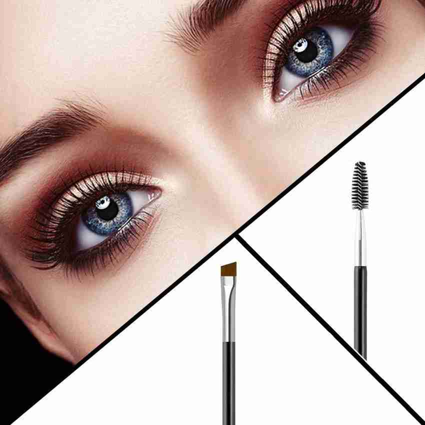 Sixplus Eyebrow Brush Set of 3 Spoolie and Angled Eye Brow Brush