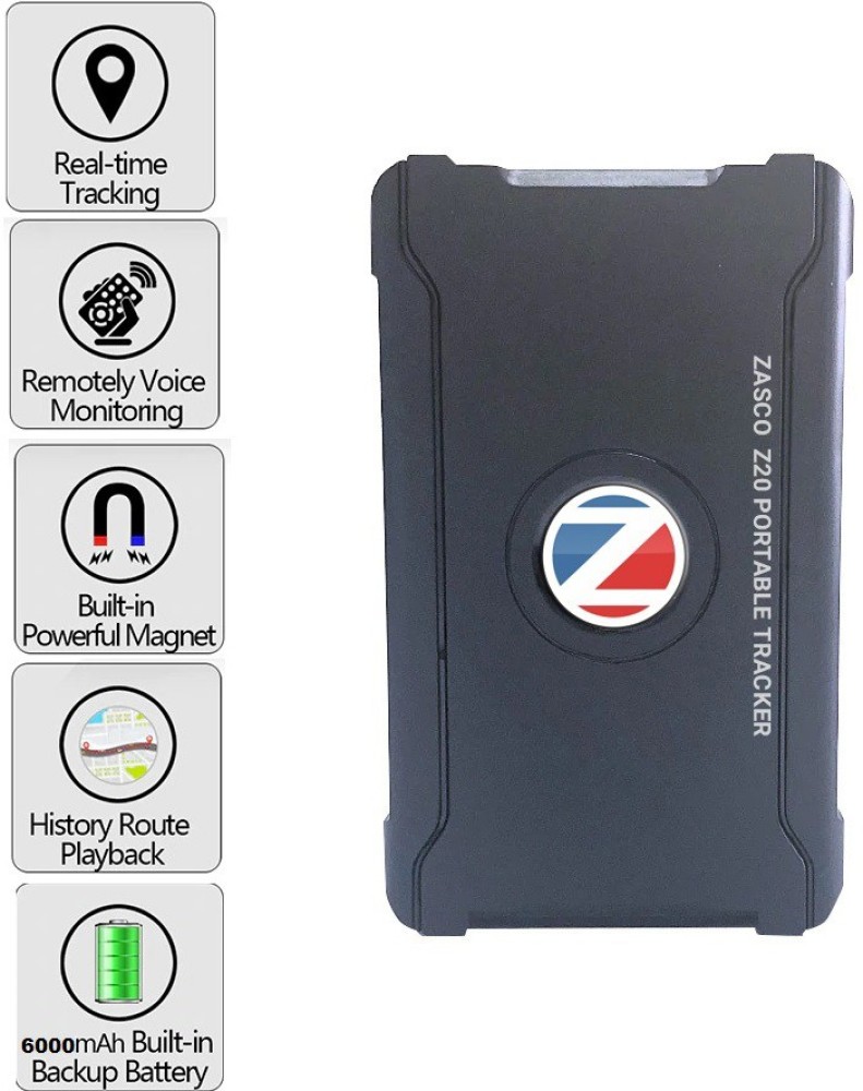 ZASCO Wireles Megnatic Portable 6000mAh Recharge Battery GPS Tracker Z20 GPS  Device Price in India - Buy ZASCO Wireles Megnatic Portable 6000mAh  Recharge Battery GPS Tracker Z20 GPS Device online at